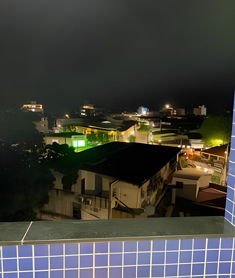 Flat vista mar na vila de porto