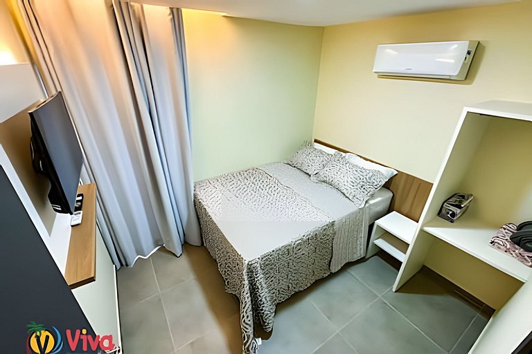 Flat Premium na rua do calçadão