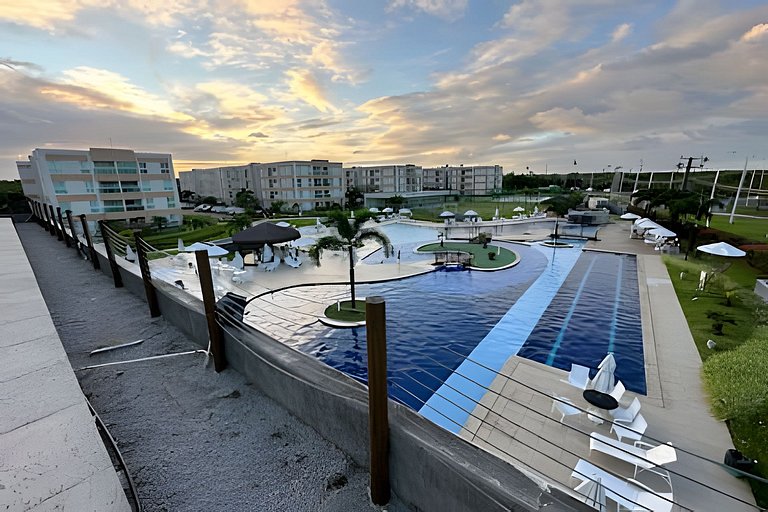 Flat em Resort completo