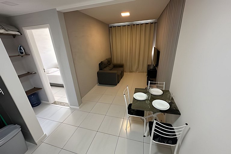 Flat em Resort completo