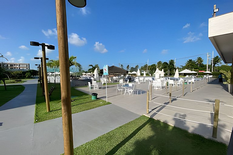 Flat em Resort completo