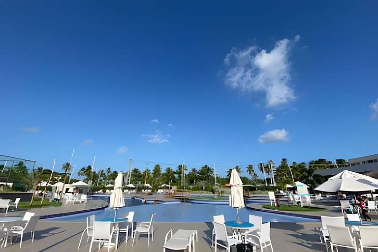 Flat em Resort completo