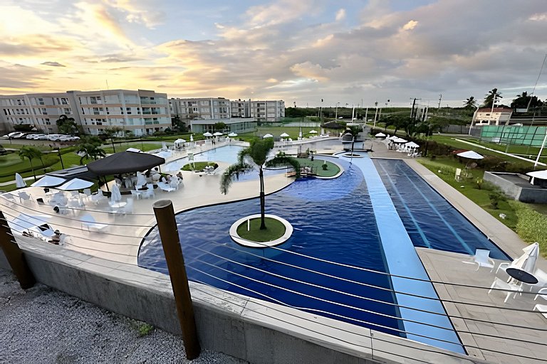 Flat em Resort completo