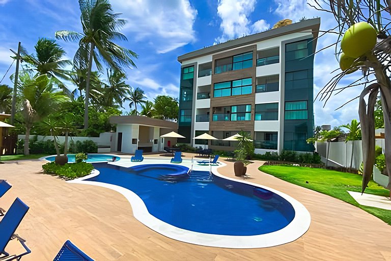 #Apto Luxo Vista para as piscinas naturais centro