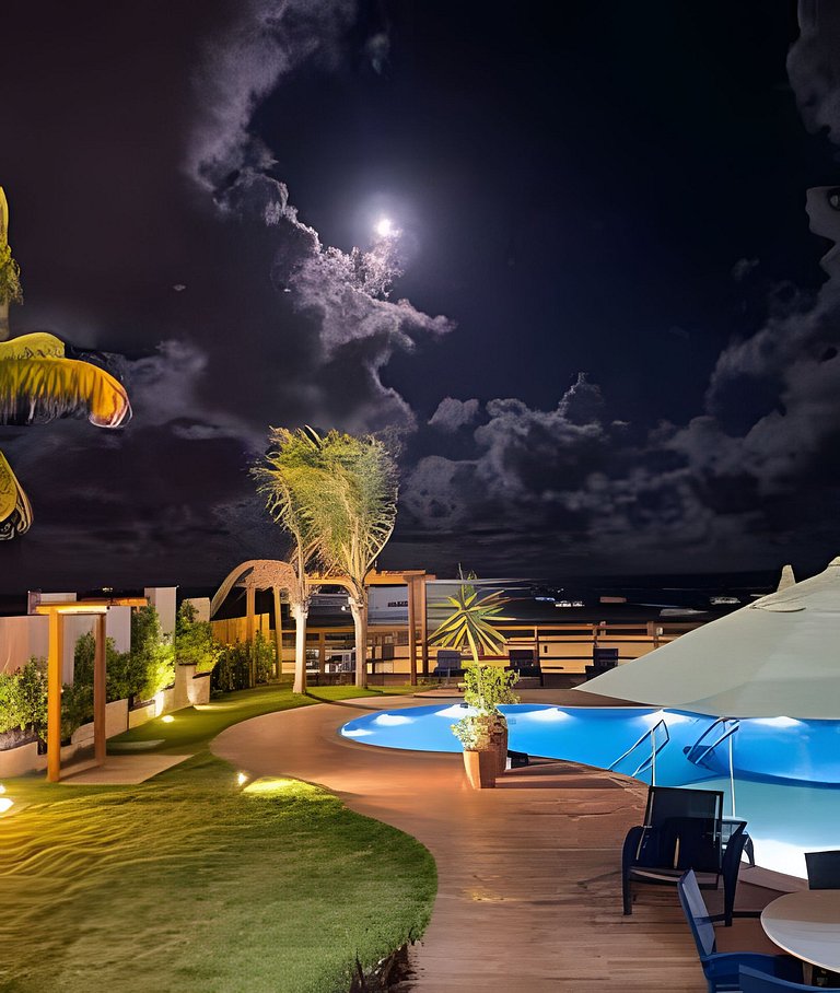 #Apto Luxo Vista para as piscinas naturais centro