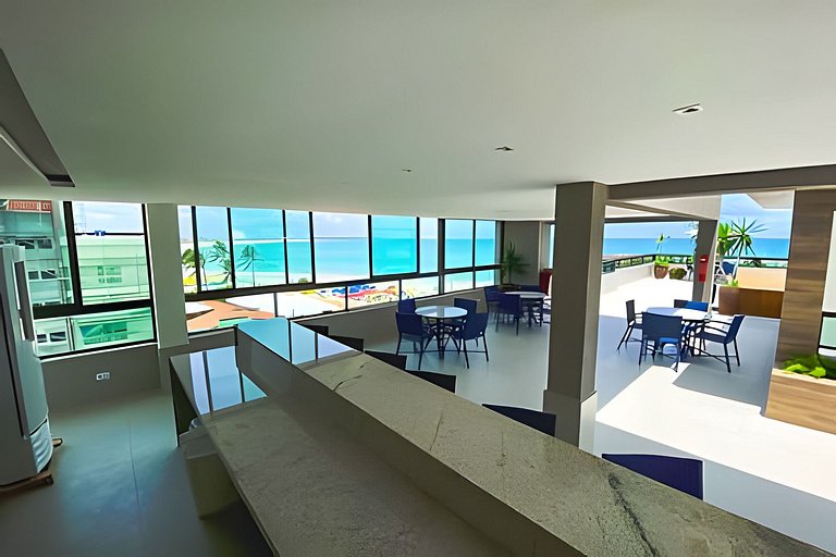 #Apto Luxo Vista para as piscinas naturais centro
