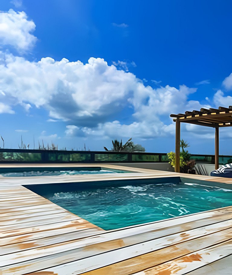 #Apto Luxo Vista para as piscinas naturais centro