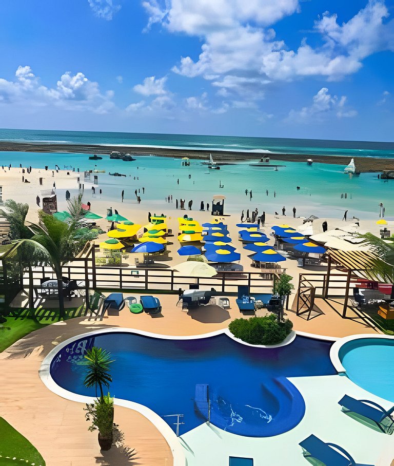 #Apto Luxo Vista para as piscinas naturais centro