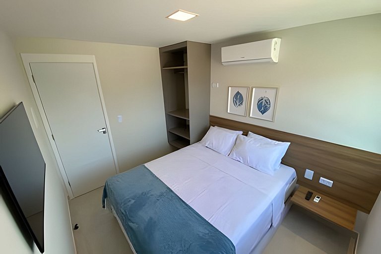 Flat Premium vista Mar no centro