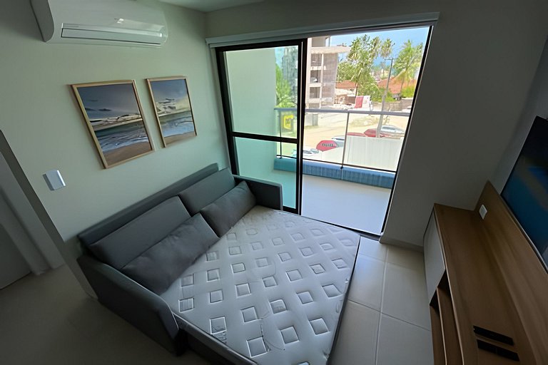 Flat Premium vista Mar no centro