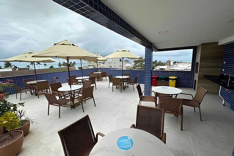 Flat Premium vista Mar no centro