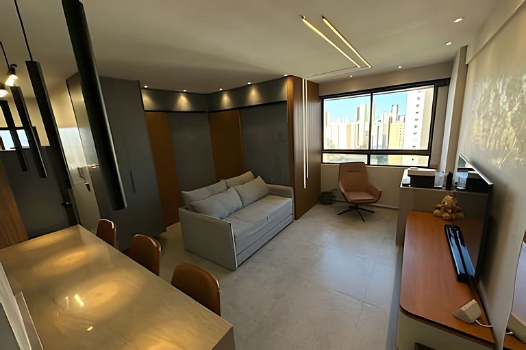 Flat Luxo vista mar boa viagem