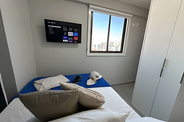 Flat Luxo vista mar boa viagem