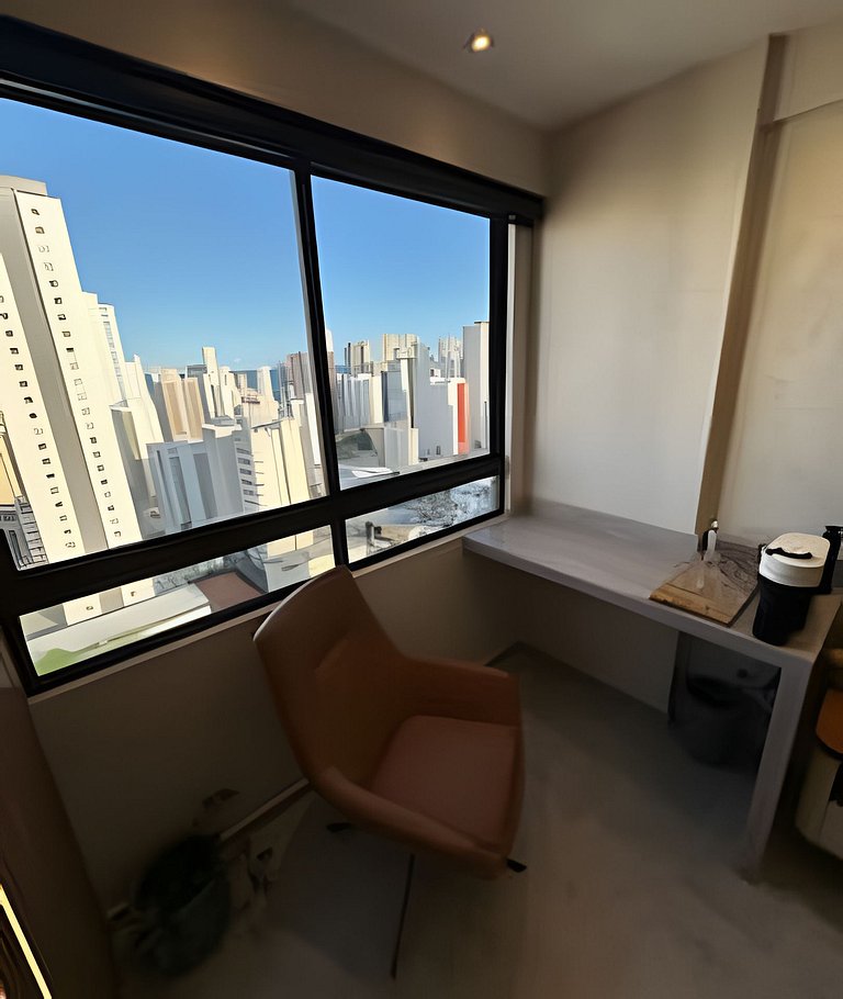 Flat Luxo vista mar boa viagem