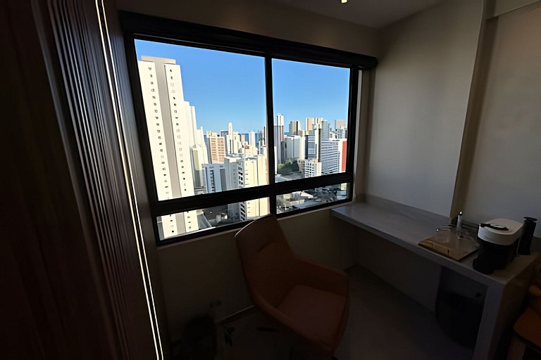 Flat Luxo vista mar boa viagem