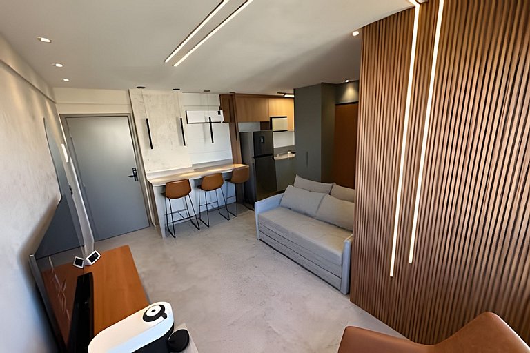 Flat Luxo vista mar boa viagem
