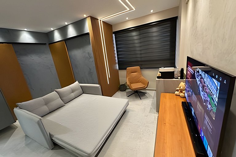 Flat Luxo vista mar boa viagem