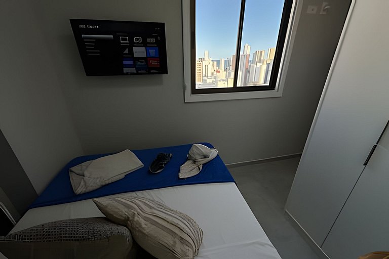 Flat Luxo vista mar boa viagem