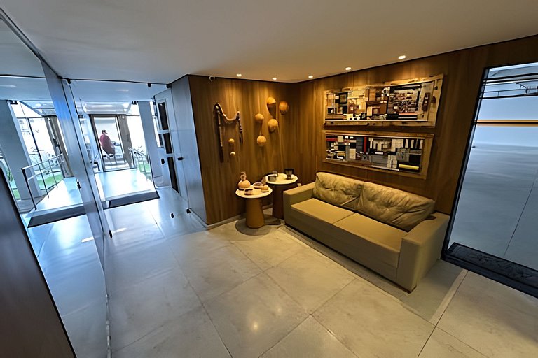 Flat Luxo vista mar boa viagem