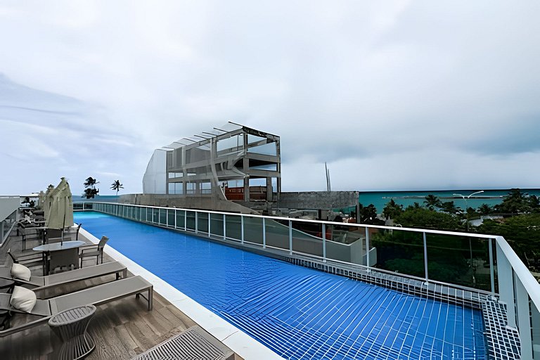 Flat piscina pvt no centro praia